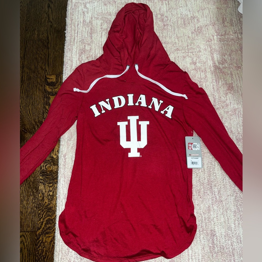 Indiana University hooded long sleeve